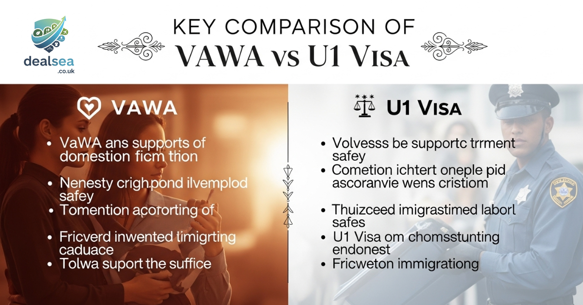 Key Comparison of VAWA vs U1 Visa