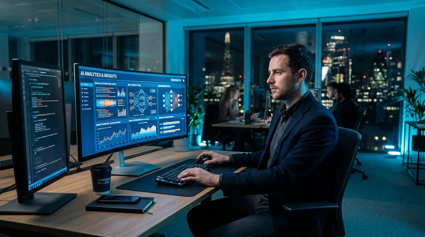 Claude Opus 4.8 Review - AI interface on monitor in modern office