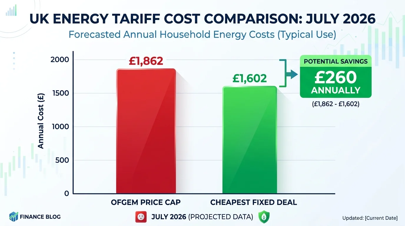 Best Energy Deals UK July 2026 — energy tariff comparison chart