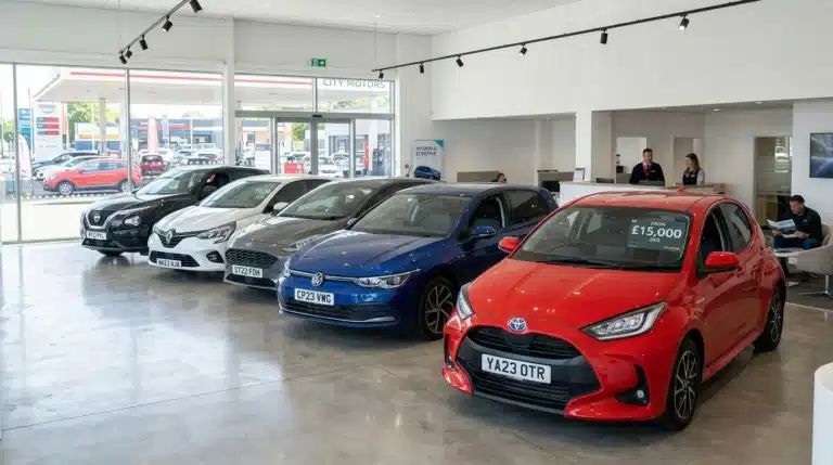 best mpg cars under £15,000 UK 2026 lineup